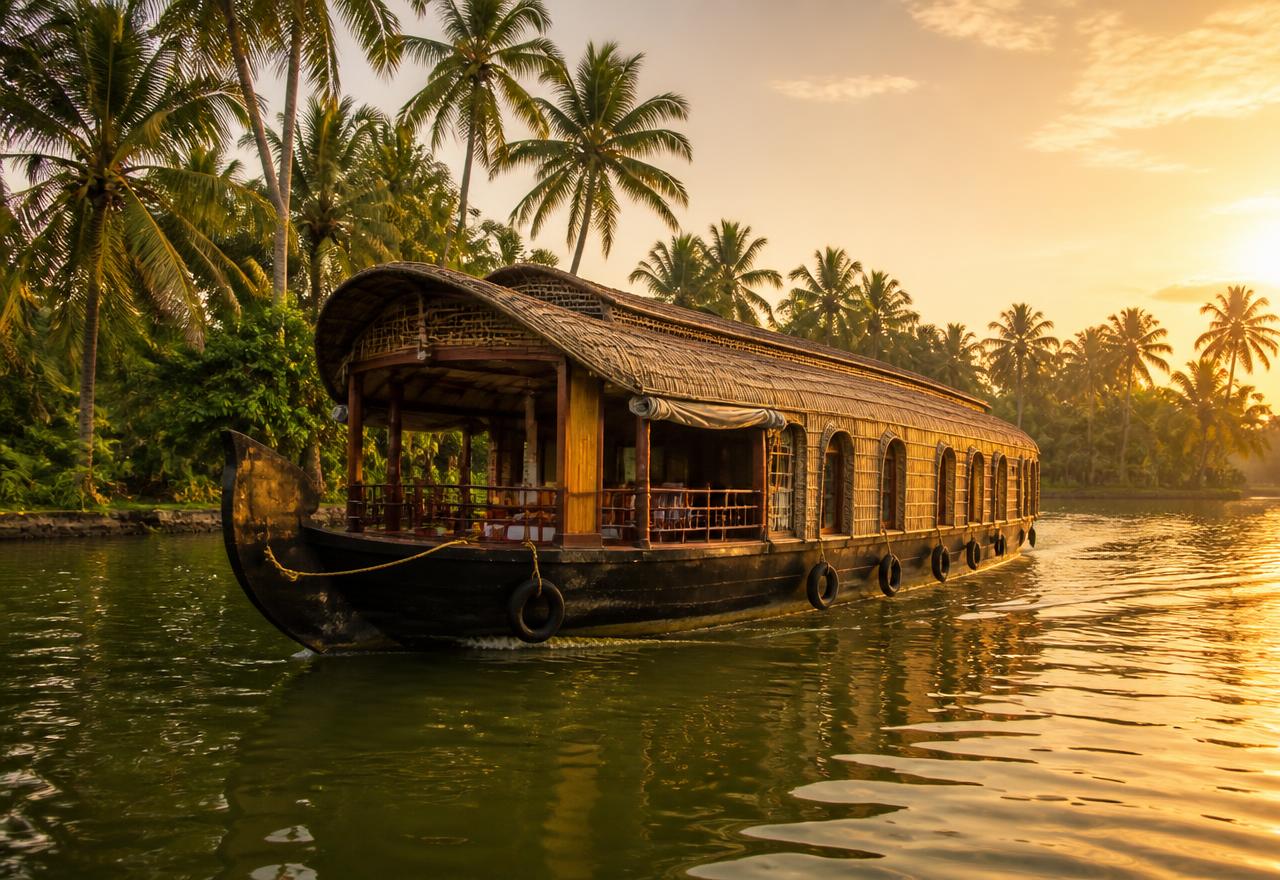 Kerala Backwaters Houseboat Escape
